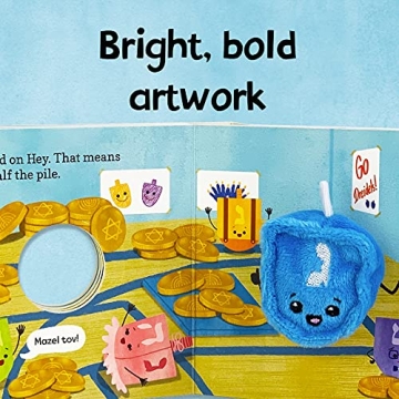 Happy Hanukkah, Little Dreidel Finger Puppet Book