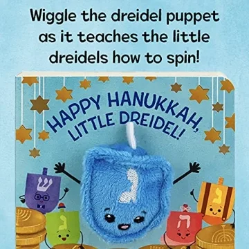 Happy Hanukkah, Little Dreidel Finger Puppet Book