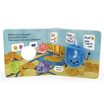 Happy Hanukkah, Little Dreidel Finger Puppet Book