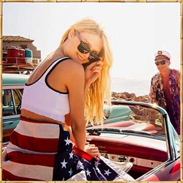 Woodies Polarized Walnut Wood Sunglasses with Free Bamboo Sunglasses Case for Men and Women | 100% UVA/UVB Protection