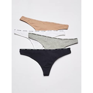 Calvin Klein Cotton Stretch Logo Thong Panty for Women