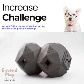 Treat Dispensing Balls for Medium Dogs and Cat Treat Dispenser Toy Interactive for Self-Play Improves Oral Hygiene, Mental Simulation, and Bordem Buster, Simple and Effective Food Toy (3.6 x 3.6 in)