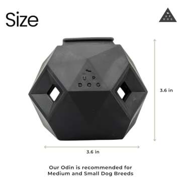 Treat Dispensing Balls for Medium Dogs and Cat Treat Dispenser Toy Interactive for Self-Play Improves Oral Hygiene, Mental Simulation, and Bordem Buster, Simple and Effective Food Toy (3.6 x 3.6 in)