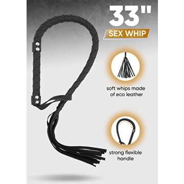 Horse Riding Whip 33 Inch for Equestrians and Trainers