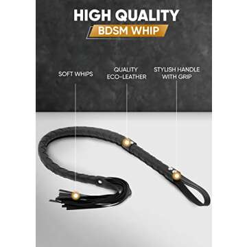 Horse Riding Whip 33 Inch for Equestrians and Trainers