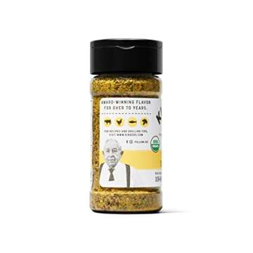 Kinder's Organic Buttery Steakhouse Rub, Premium Quality Seasoning, MSG Free, USDA Certified Organic, 3 oz
