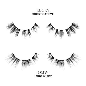 Glamnetic Lash Extension Kit | Glam | Professional At Home False Eyelash Extension Kit | Salon-Quality, High Volume, Faux Mink Lashes