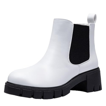 Vepose Women's 936 Chelsea Ankle Boots Platform Elastic Slip on Booties - Stylish Comfort for Every ...