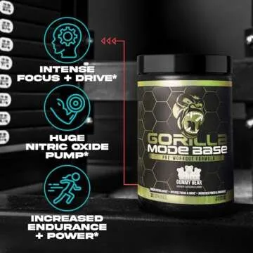 Gorilla Mind Base Pre Workout - Energy, Focus & Pump