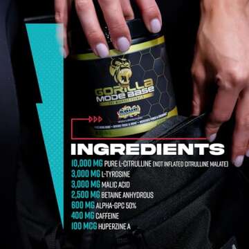 Gorilla Mind Base Pre Workout - Energy, Focus & Pump