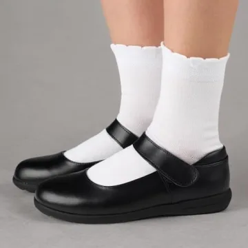 Stylish COTTON DAY Girls White Dressy Socks for Kids