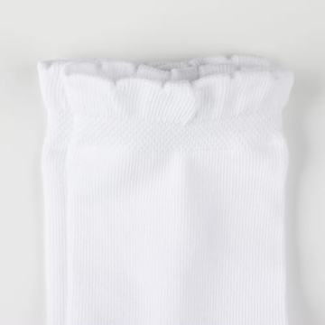 Stylish COTTON DAY Girls White Dressy Socks for Kids