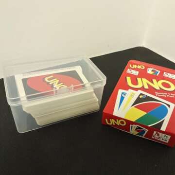 DKAOVH 3PCS Clear Plastic Playing Deck Card Storage Box,Plastic Card Boxes,Collectible Trading Card Cases, Card Case Holder,Plastic Storage Containers Box for Game Card,Puzzle, chess pieces