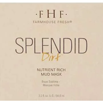 FarmHouse Fresh Splendid Dirt Nutrient-Rich Mud Mask for Sensitive Skin 3.2 Fl Oz
