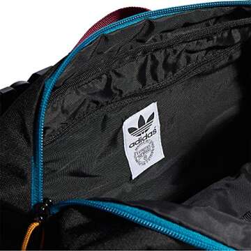 adidas Originals Utility Crossbody, Black/Active Teal/Berry, One Size
