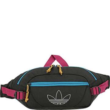 adidas Originals Utility Crossbody, Black/Active Teal/Berry, One Size