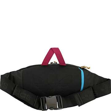 adidas Originals Utility Crossbody, Black/Active Teal/Berry, One Size
