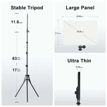 Pixel P30 LED Video Light Kit, 2-Pack Bi-Color Studio Light, 2500-6500K Dimmable Photography Lights, Panel Light with Gooseneck Tubes for Game Streaming/Film/Video Recording