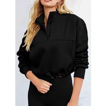 KIRUNDO Women’s Cropped Sweatshirt - Stylish & Comfortable