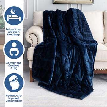 Cottonblue 15lbs Weighted Blanket for Cozy Comfort