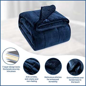Cottonblue 15lbs Weighted Blanket for Cozy Comfort