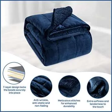Cottonblue 15lbs Weighted Blanket for Cozy Comfort