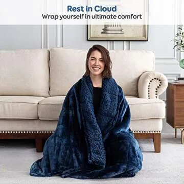 Cottonblue 15lbs Weighted Blanket for Cozy Comfort