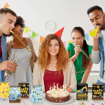 Containlol Mini Construction Notebooks for Kids' Parties