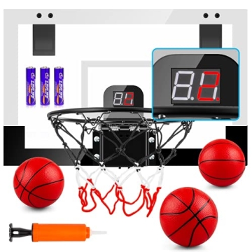 TREYWELL Indoor Basketball Hoop Boys Gifts for Teens and Adults Door Room Basketball Hoop Mini Hoop ...