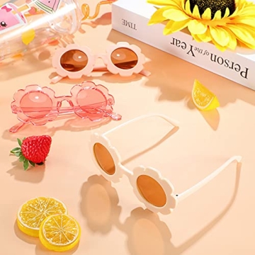 Kids Flower Sunglasses 3 Pack Colorful Durable Eyewear