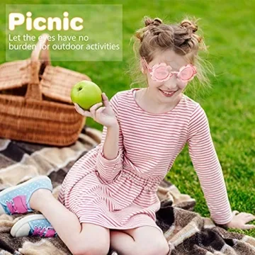 Kids Flower Sunglasses 3 Pack Colorful Durable Eyewear