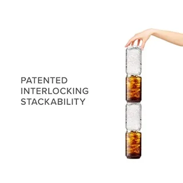 TOSSWARE POP Recyclable Plastic Drinking Glasses Set of 12