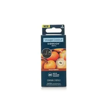 Yankee Candle Car Jar Air Freshener Sidekick Refill - Spiced Pumpkin (2 Pack)