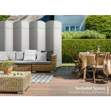 Sorbus Room Divider 8 Panels: Stylish Privacy Screen