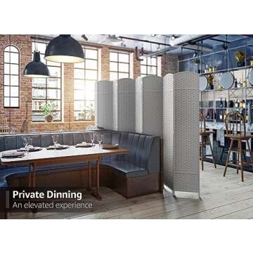 Sorbus Room Divider 8 Panels: Stylish Privacy Screen