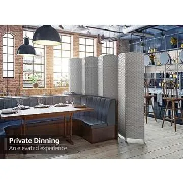 Sorbus Room Divider 8 Panels: Stylish Privacy Screen