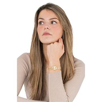 Invicta Women's 0134 Wildflower Collection 18k Gold-Plated Crystal Accented Watch