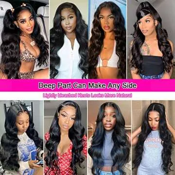 Aicrelery 13x6 Lace Front Wigs Human Hair 13x6 Body Wave HD Lace Frontal Wigs for Black Women Pre Plucked With Baby Hair Bleached Knots 180 Density Glueless Frontal Wig Full and Thick 26 Inch