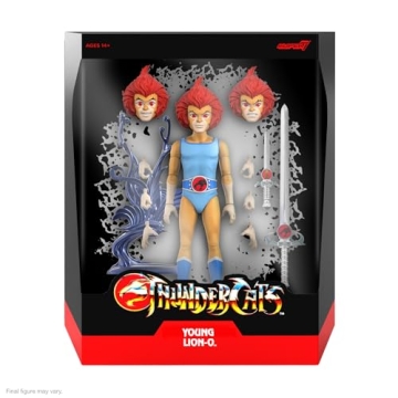 Super7 ULTIMATES! Thundercats Young Lion-O - 7" Action Figure with Accessories from Classic Cartoon