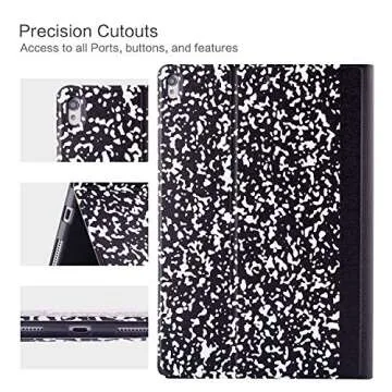 Vimorco ipad Air 3 Case 2019, Ipad pro 10.5 Inch Case 2017/2019, Premium Leather Folio Stand Case, Soft TPU Back Cover [Auto Sleep/Wake Feature], Composition Book