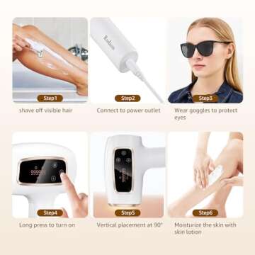 Rodzon IPL Hair Removal Device for Painless At-Home Use