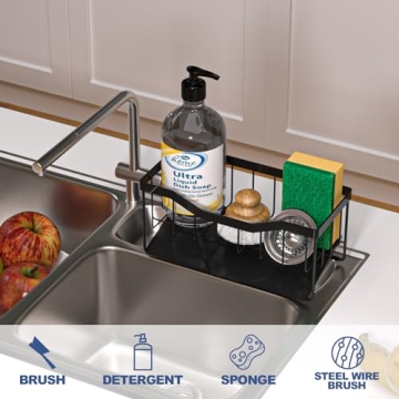 Vanwood Sponge Holder - Auto-Draining Kitchen Caddy