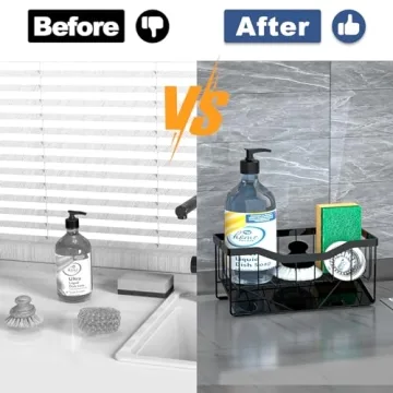 Vanwood Sponge Holder - Auto-Draining Kitchen Caddy