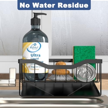 Vanwood Sponge Holder - Auto-Draining Kitchen Caddy