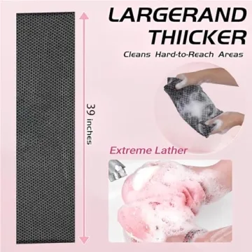 Blissal Exfoliating Shower Towel for Superior Clean