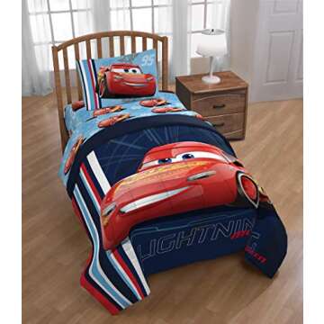 Disney Pixar Cars Comforter - Reversible Kids Bedding