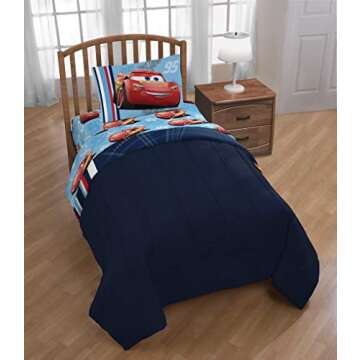 Disney Pixar Cars Comforter - Reversible Kids Bedding