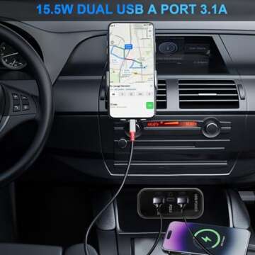 3 Ports 12V RV USB Outlet 45.5W, 2PCS Gibbab PD3.0 Type-C Quick Charge & Dual USB A Port 3.1A Panel Wall Mount, Automotive Car USB Socket Charger Adapter for RV Marine Boat Bus ATV Motorcycle Truck