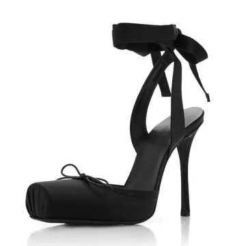 Elegant Riekhany Satin Ballet Heels for Women