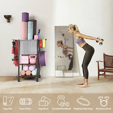 Yoga Mat Storage Rack - Home Gym Organizer